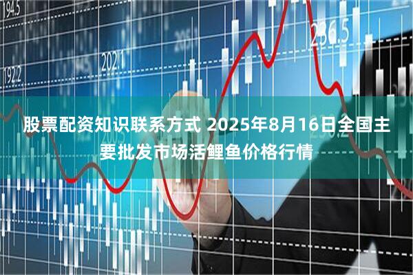 股票配资知识联系方式 2025年8月16日全国主要批发市场活鲤鱼价格行情