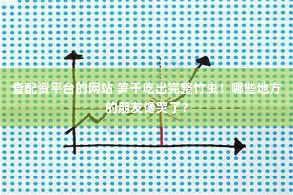 查配资平台的网站 笋干吃出完整竹虫！哪些地方的朋友馋哭了？